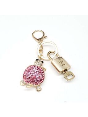 Louis Vuitton Gold Lock 🔒 Authentic LV Key + Unbranded Turtle Bag Charm